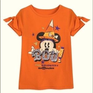 WDW Disney Parks Halloween Minnie Flip Sequin Girls Shirt NWT MNSSHP Size XXS
